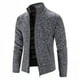 thumbnail image 2 of Suéter de otoño e invierno con relleno de terciopelo de gran tamaño, cárdigan de cuello alto, suéter casual coreano, abrigo para hombre, 2 of 6