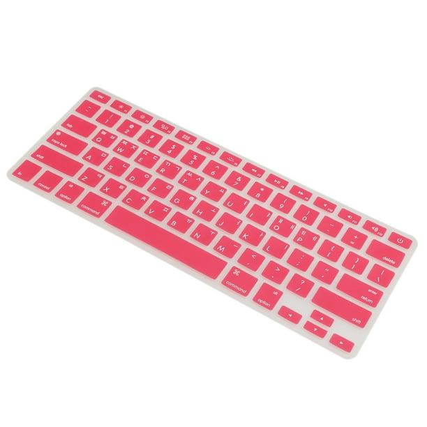 Funda protectora de teclado de silicona Película de piel Compatible con Pro de 13 pulgadas / rojo Baoblaze Cubierta de teclado