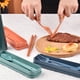 thumbnail image 4 of Los utensilios reutilizables del viaje que acampan fijados con el caso, 4 utensilios portátiles de la paja del trigo de los sistemas fijaron, 4 of 5
