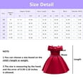 thumbnail image 4 of Flower Girl Bow Satin Dress Princess Bridesmaid Wedding Pageant Gown, 4 of 7