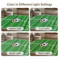 thumbnail image 7 of ODIKA 9'x12' Washable Area Rug Soccer Field Stripe Bold Athletic Motif Border Aglity Theme Decorations for Dining Room, Basement, Large Office, Non-Slip Chair-Friendly, 7 of 7