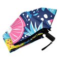 thumbnail image 6 of Compact Sun Umbrella Windproof Travel Umbrellas for Rain Strong Portable UV Protection Vibrant Tropical Pineapple Orange, 6 of 8