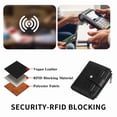 thumbnail image 6 of GAEKEAO Wallet for Women RFID Blocking Vegan Leather Bifold Card Holder Compact Zipper Pocket Wallets with 4 ID Windows, 6 of 8
