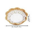 thumbnail image 3 of Linnome Hand Woven Rattan Look Fruit Basket Scalloped Edge Decorative Snack Tray Woven Storage Bowl for Coffee Table Fruit Pastry Dessert Display, 3 of 7