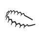 thumbnail image 5 of Juego de 2 diademas con peine para el cabello con dientes de tiburón de plástico negro (1 color negro + 1 marrón) Sincero Electrónica, 5 of 5