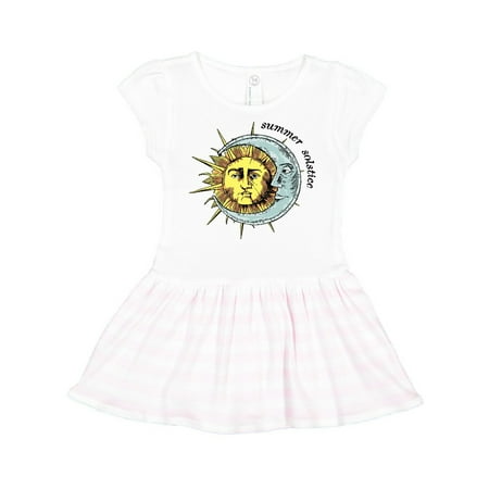 

Inktastic Summer Solstice Sun and Moon Gift Toddler Girl Dress