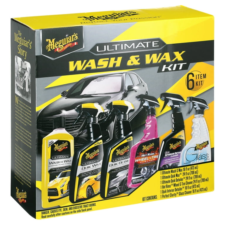  Meguiar's G55244 Ultimate Motorcycle Wash & Wax Starter Kit -  Premium Detailing Kit : Automotive