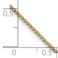 thumbnail image 5 of Primal Gold 14 Karat Yellow Gold 0.85mm Diamond-cut Spiga Chain Necklace, 5 of 5