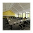 thumbnail image 2 of Pemberly Row Wood High Pressure Folding Seminar Table with Off-Set Leg in Gray, 2 of 7