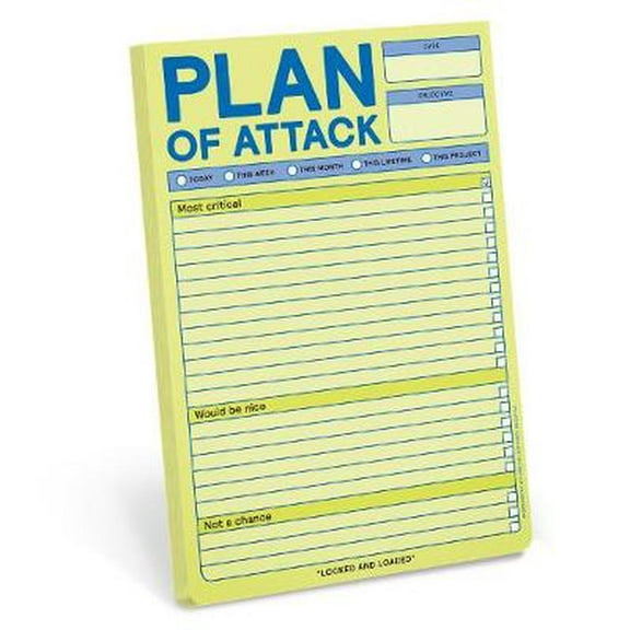 Knock Knock Plan of Attack Notepad
