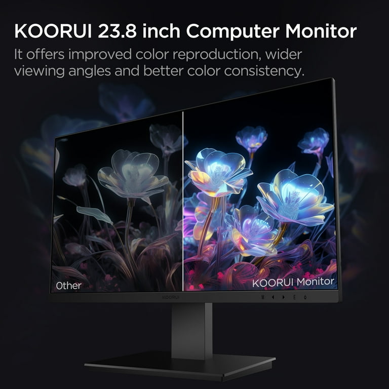 KOORUI 24'' FHD Gaming Monitor with Built-in Speakers, 100Hz