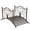 Black#2, variant on Outdoor Garden Accessories, 10.6 Gallons Solar Heated Shower with Free-Rotating Shower Head, Temperature Adjustment & Foot Shower, 2-Section Outdoor Shower for Backyard Poolside Beach Pool Spa, 7ft