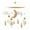 Stars and Moon-Beige, variant on Montessori Baby Crib Mobile for Boys Girls,Woodland Nursery Mobile,Chime Sea Creatures, 3D Clouds Fish Mobile Wind Chime, Baby Bed Hanging Game Mobile for Children's Room Children's Bed Decor