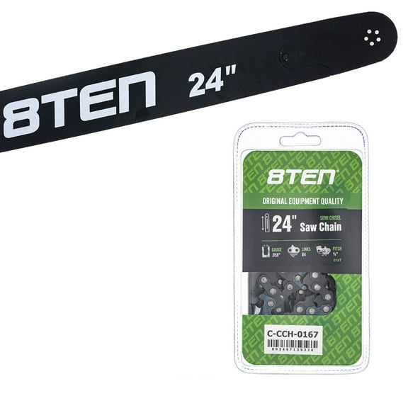 8TEN 24" Chainsaw Bar & Chain .058 3/8 84DL for Husqvarna Echo MK1010327