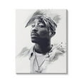 thumbnail image 5 of Stupell Industries Tupac Modern Portrait Abstract Pattern Black White, 16 x 20, Design by Birch&Ink, 5 of 5