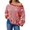 Red, variant on Women Striped Off Shoulder Knit Pullover Sweater Oversized Loose Long Sleeve Drop Shoulder Knit Top Soft Casual Fall Winter Blouse Fashion Daily Outfit S-XXL