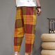 thumbnail image 5 of Pantalones largos de moda para hombre con cordón, cintura elástica, color sólido, informales, de nacionalidad, 5 of 5