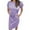 ZA Light Purple, variant on Dresses For Women 2023 Summer Striped Short Sleeve T-Shirt Dress Casual Tie Waist With Pockets
