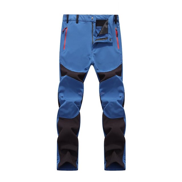 Pantalones elásticos impermeables, cálidos, resistentes al viento y al agua, con forro polar para exteriores, para otoño e invierno, pantalones de caparazón suave para hombre, pantalones de escalada