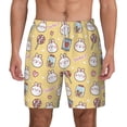 thumbnail image 3 of Uemuo Rabbit And Candy Pattern Mens Swim Trunks Quick Dry Board Shorts with Mesh Lining, Stretch Beach Shorts Quick Dry No-Chafing Board Shorts-Large, 3 of 9