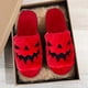 thumbnail image 3 of Zapatillas borrosas de Halloween, zapatillas acogedoras de felpa, diapositivas de piel con suela EVA para el hogar interior, 3 of 6
