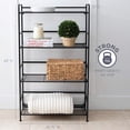 thumbnail image 5 of Advantus 38701 Metal Flip Four-Shelf Unit, Black, 5 of 5