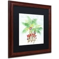 thumbnail image 2 of Trademark Fine Art "Xmas Palm Trees" Canvas Art by Lisa Powell Braun, Black Matte, Wood Frame, 2 of 4