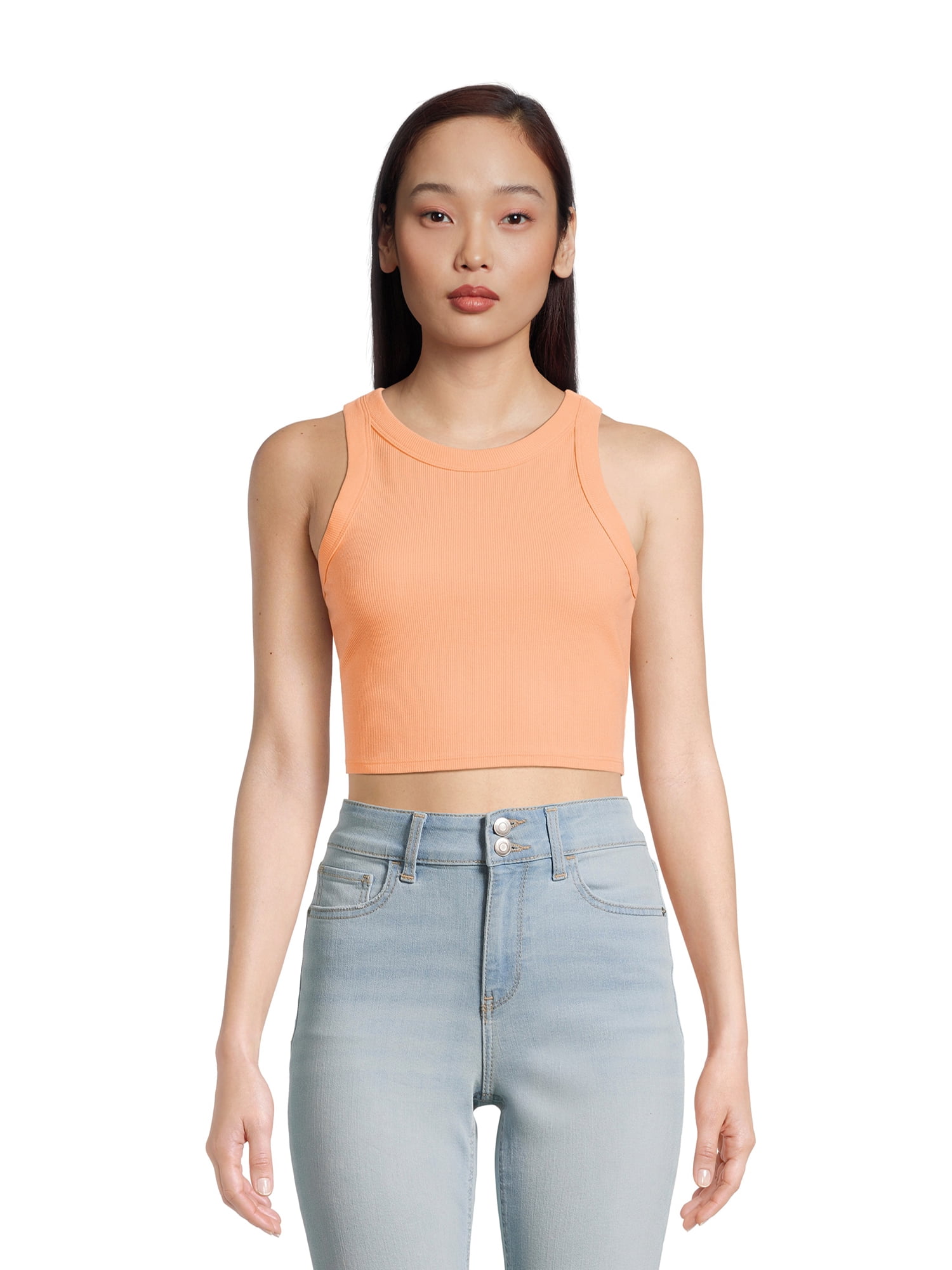 No Boundaries Juniors' Crop Tank Top - Walmart.com