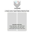 thumbnail image 3 of Split King Mattress Protector 100% Waterproof, 12" Deep Pockets, Fitted Sheet Style, 3 of 7