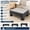 Gray Wave, variant on Adjustable Step Stool for Adults, Heavy Duty 600 LBS Capacity, Wide Non-Slip Platform, Indoor Outdoor Safety Bed Steps for Seniors and Elderly Assistance