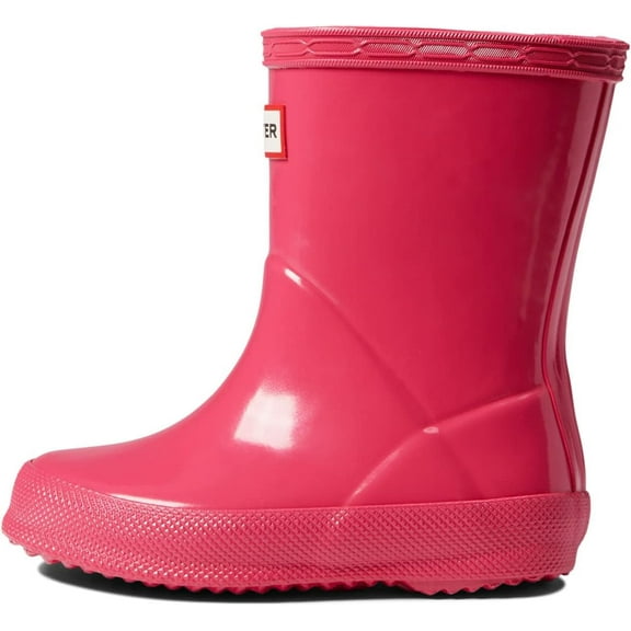 Hunter Unisex-Child Original First Classic Gloss Rain Boot 10 Little Kid Bright Pink