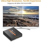 HDMI Repeater Neoteck 60M 4K 2160P 3D HDMI 2.0 Extender Booster Adapter Mini Size Metal Shell for PC DVD Sky HD Box PS3 PS4 Satellite Box and More Devices