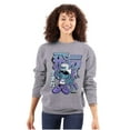 thumbnail image 3 of The Smurfs Cool Kanji Born Fly Unisex Plus Size Sweatshirt Brisco Brands 4X, 3 of 5