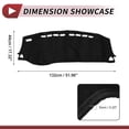 thumbnail image 4 of Cubierta de tablero de Unique Bargains para Nissan-Kicks 2017-2020, tapete de tablero interior de ante de silicona negra, 4 of 6