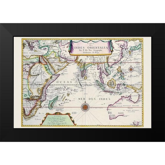 Duval, Pierre 14x11 Black Modern Framed Museum Art Print Titled - Indies Orientales Southeast Asia