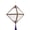 Small white, variant on Yihuala Rhombus Portable Lantern with Light Lamp for Chinese New Year Spring Festival Mid-Autumn Party Celebration Home Decoration