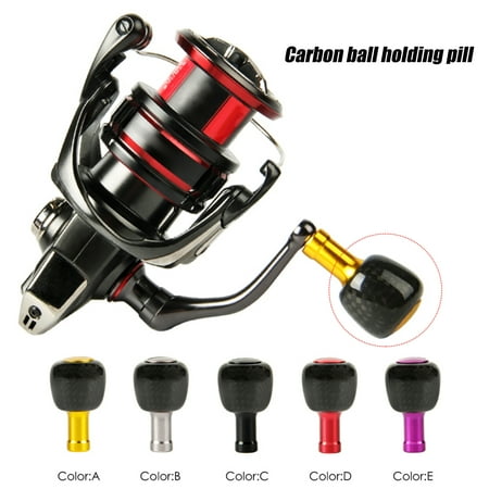Stable Reel Grip Knob Lightweight Wear Resistant Carbon Fiber Fishing Reel Knob Fishing Supplies
