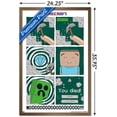 thumbnail image 3 of Minecraft - Simple Comic Steve Creeper Wall Poster, 22.375" x 34" Framed, 3 of 5