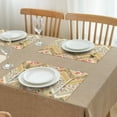 thumbnail image 3 of Pioneer Flower Floral Print Pattern Summer Placemats Table Placemats Set Of 4-Linen Kitchen Washable Placemats Table Mats 12x18 Inch Non-Slip Heat Resistant, 3 of 5