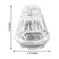 thumbnail image 2 of BalsaCircle 12 Clear 2" Salt Pepper Holders Condiment Containers Party Wedding Decorations Gifts, 2 of 8