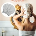 thumbnail image 7 of Diamond Shape Hair Drying Towel Dry Cap Lightweight Strong Absorbent for After Bath Drying Hair Gray, 7 of 7