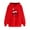Red, variant on Wancir Merry Christmas Tree Striped Splicing Hoodie Shirt Blouse for Women Christmas Color Block T Shirt Top