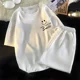 thumbnail image 5 of Traje unisex Harajuku con estampado de gofres para hombre, conjunto de camiseta y pantalones cortos de manga corta de verano, ropa deportiva, chándal informal, conjunto de 2 piezas, trajes estampados, 5 of 5