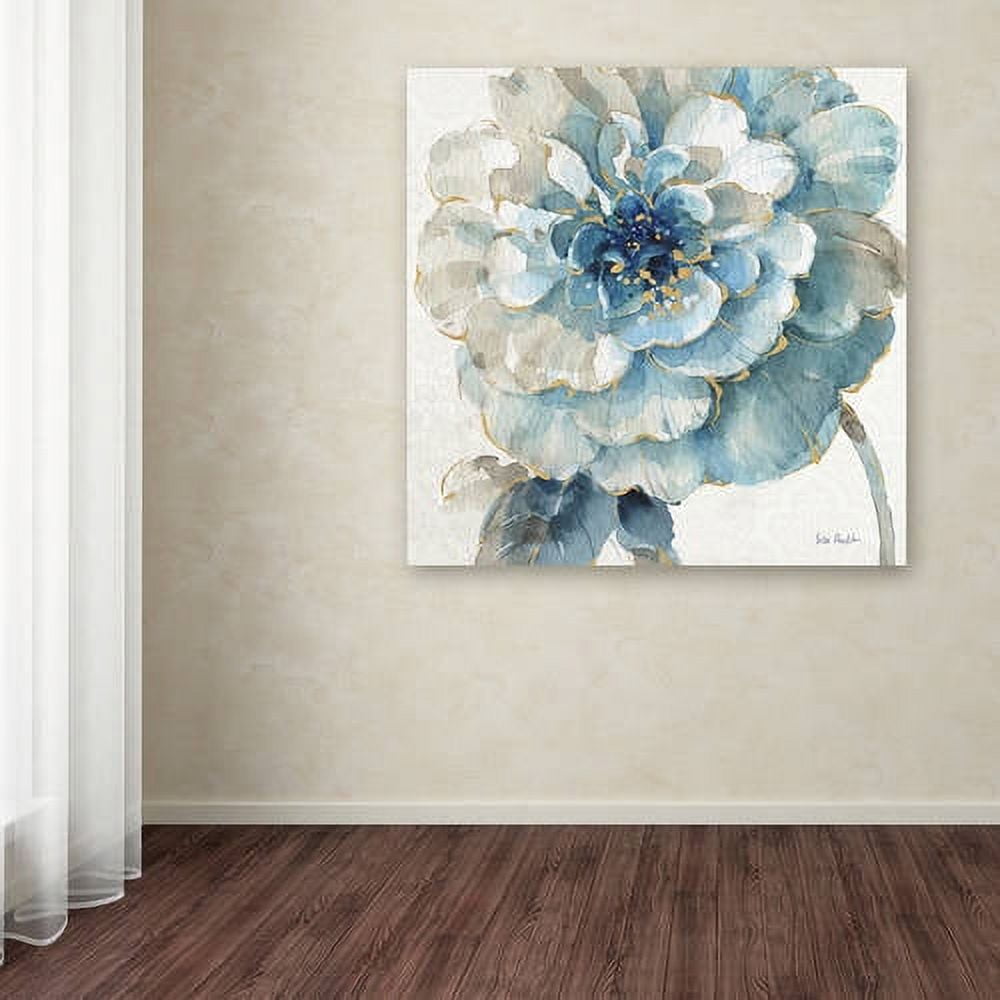Trademark Fine Art Indigold VII Blue Flower Canvas Art by Lisa