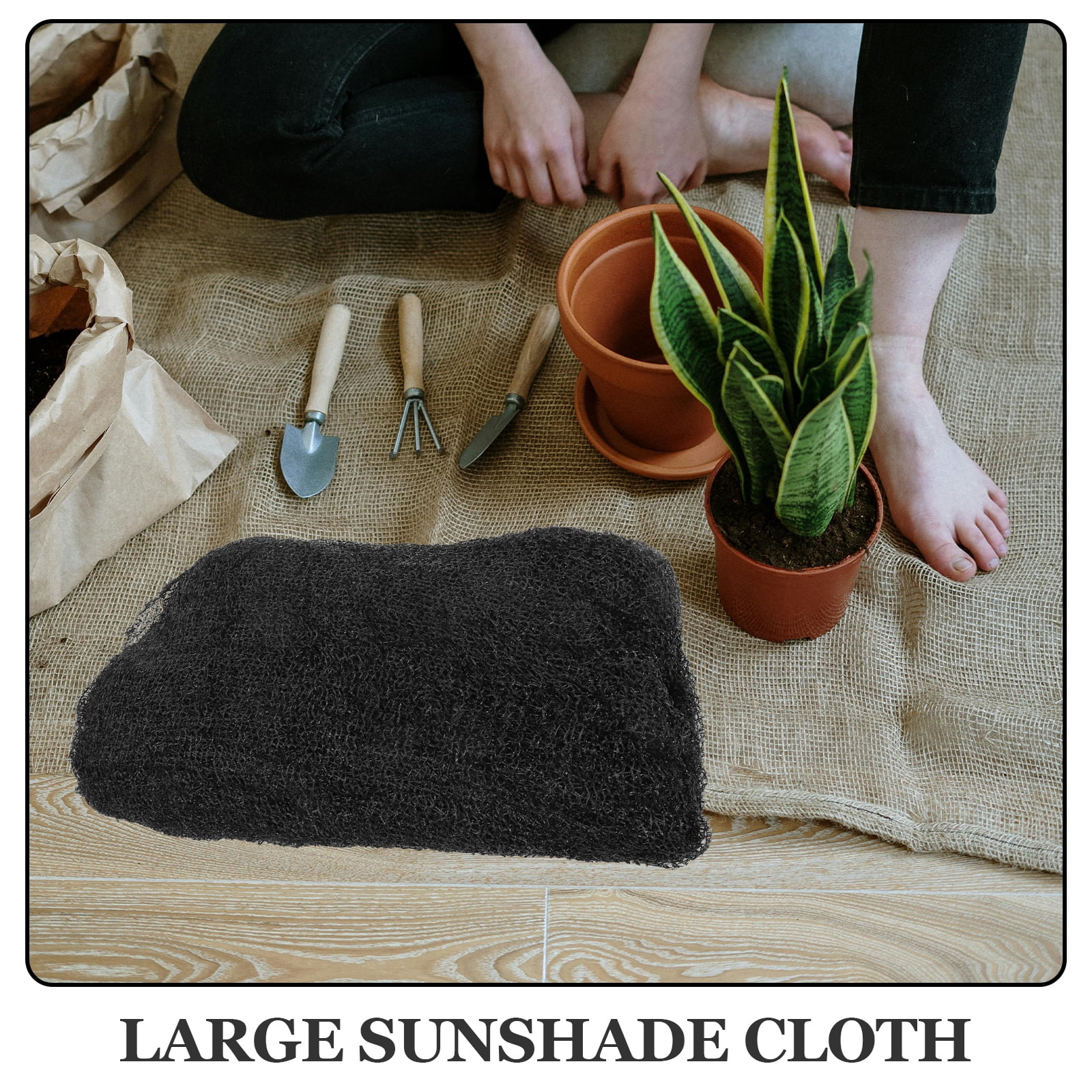 MLINS 1 Set Large Balcony Sun Shade Cloth for Plants, UV Sunshade Fabric, Outdoor Plant Sun Blocking Cover