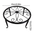 thumbnail image 3 of Weloille Single Layer Iron Flower Stand, Floor Standing Small Plant Pot Holder, Sturdy Rust-Resistant Display Rack, 1 Pack for Living Room Balcony Garden Patio Decoration, 3 of 6