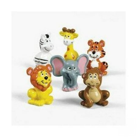 Zoo Animal Rubber - Fun Express 12 Count Vinyl Zoo Animal, 2