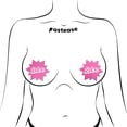 thumbnail image 2 of PASTEASE Affirmation Pasties - Nipple Covers for Festivals, Rave, & Lingerie | Halloween Accessory | Latex Free & Made in USA ('Yes' Red Hearts), 2 of 4