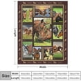thumbnail image 2 of Horse Blanket Horse Gifts for Girls Boys Horse Throw Blanket for Couch Sofa Bed Soft Warm Flannel Fleece for Kids Adults 50"x60", 2 of 6