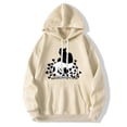 thumbnail image 4 of Sudadera con capucha de forro polar de manga larga con estampado gráfico de calavera creativa de dibujos animados para hombre, 4 of 4
